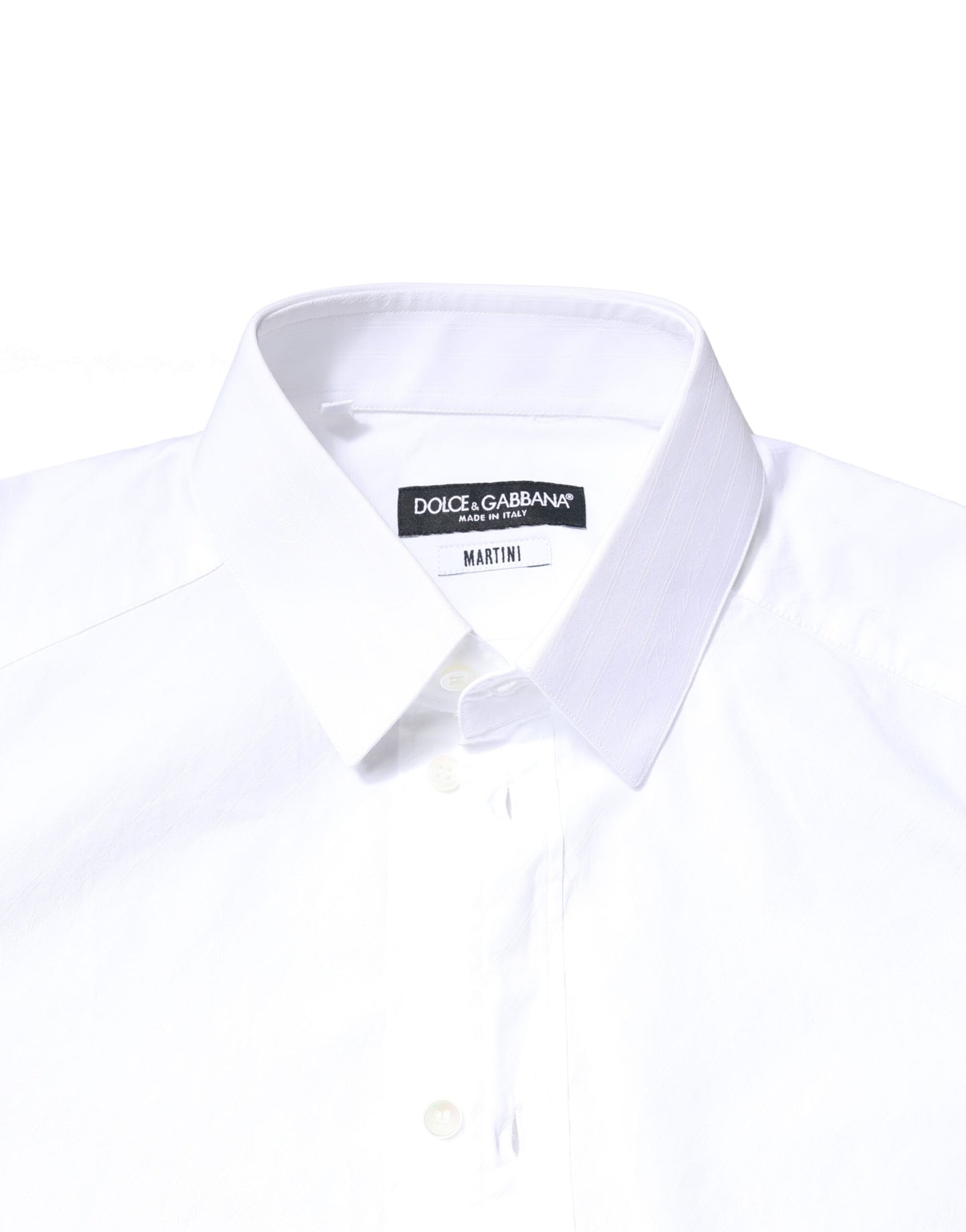 Dolce & Gabbana Weißes Baumwollhemd MARTINI Formales Herrenhemd