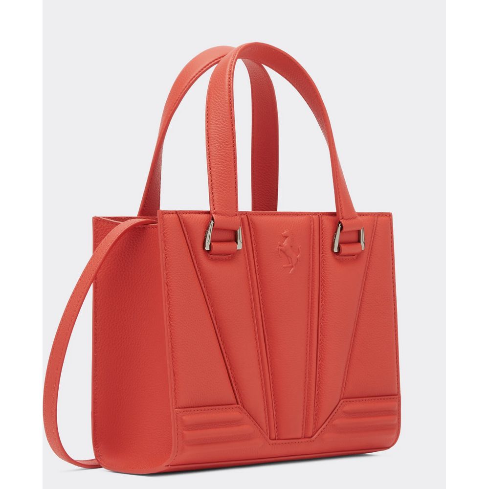 Ferrari Rote Lederhandtasche