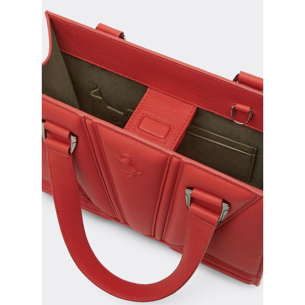 Ferrari Rote Lederhandtasche