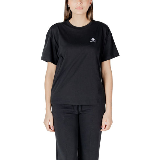 Converse Schwarze Baumwolle Tops & T-Shirt