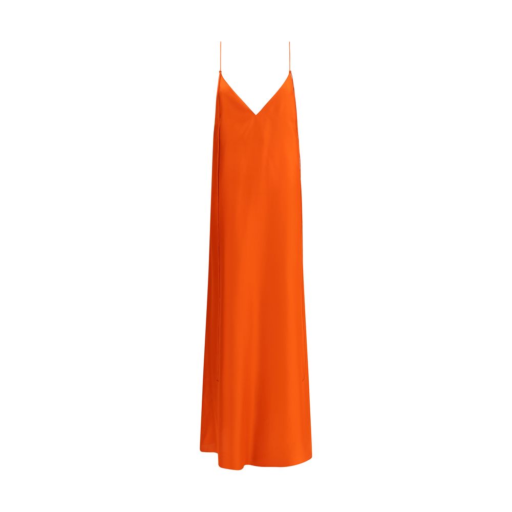 Rohe Langes Kleid aus Satin
