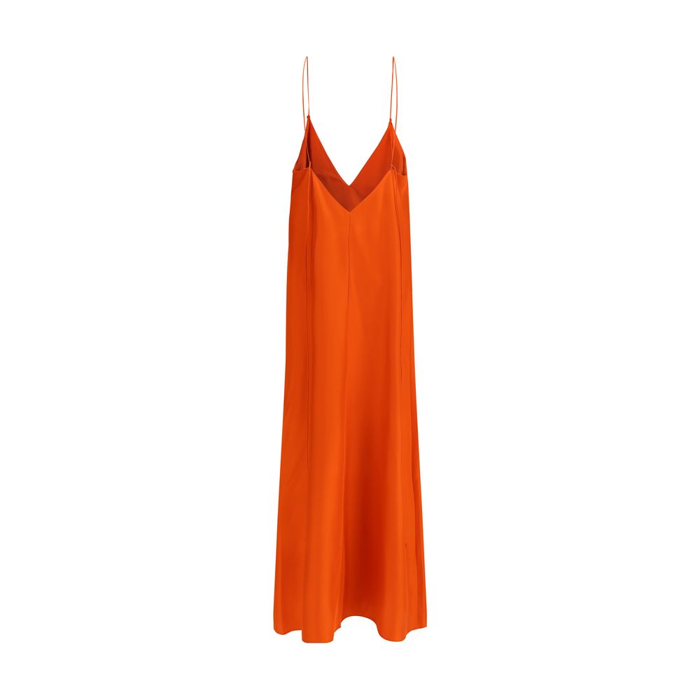 Rohe Langes Kleid aus Satin