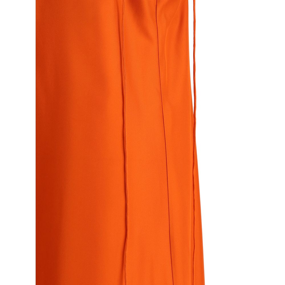 Rohe Langes Kleid aus Satin