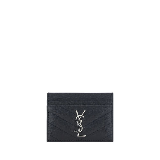 Saint Laurent Schwarzes Leder-Kartenetui