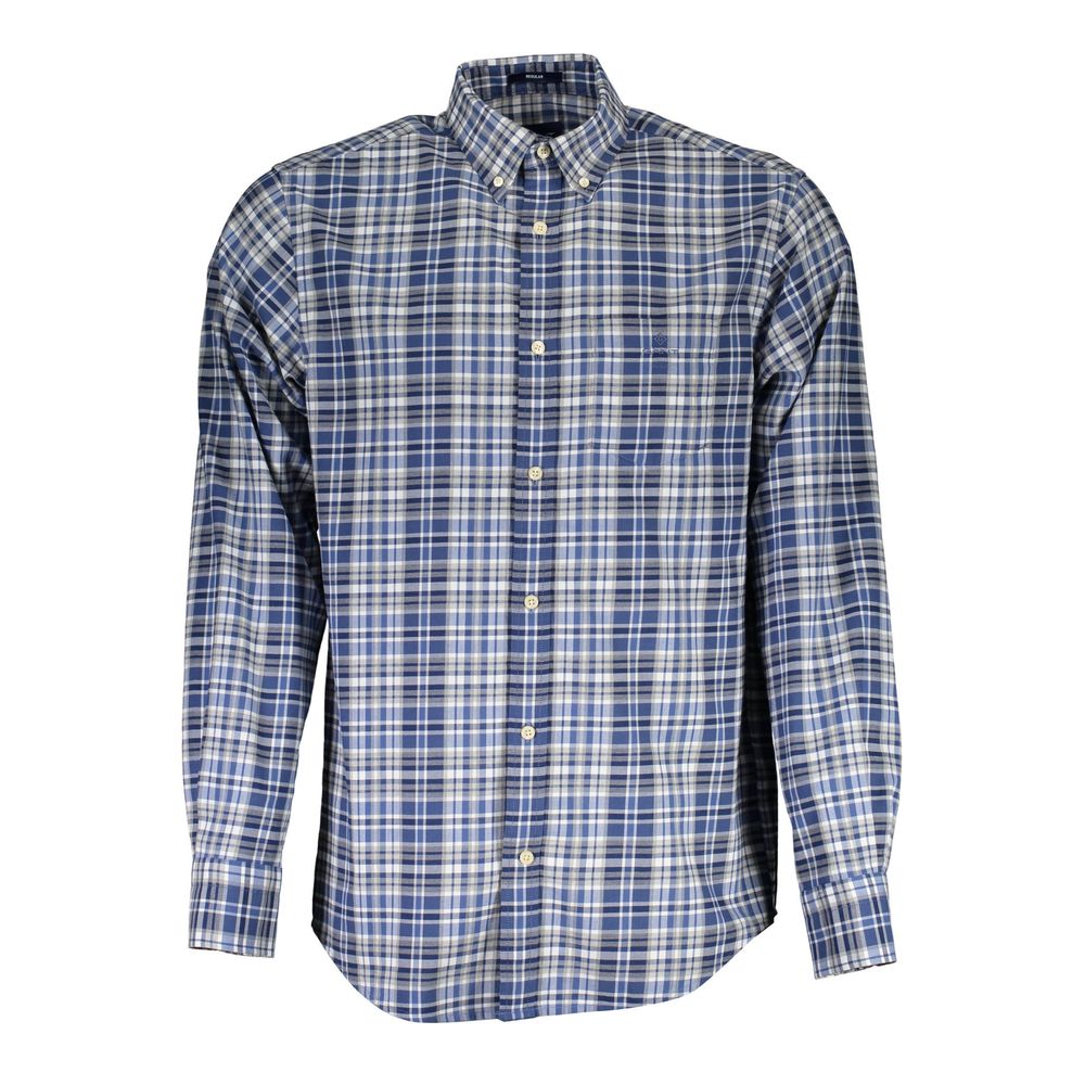 Gant Blue Cotton Shirt for Men