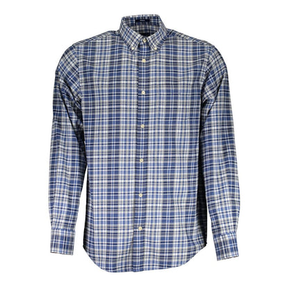 Gant Blue Cotton Shirt for Men