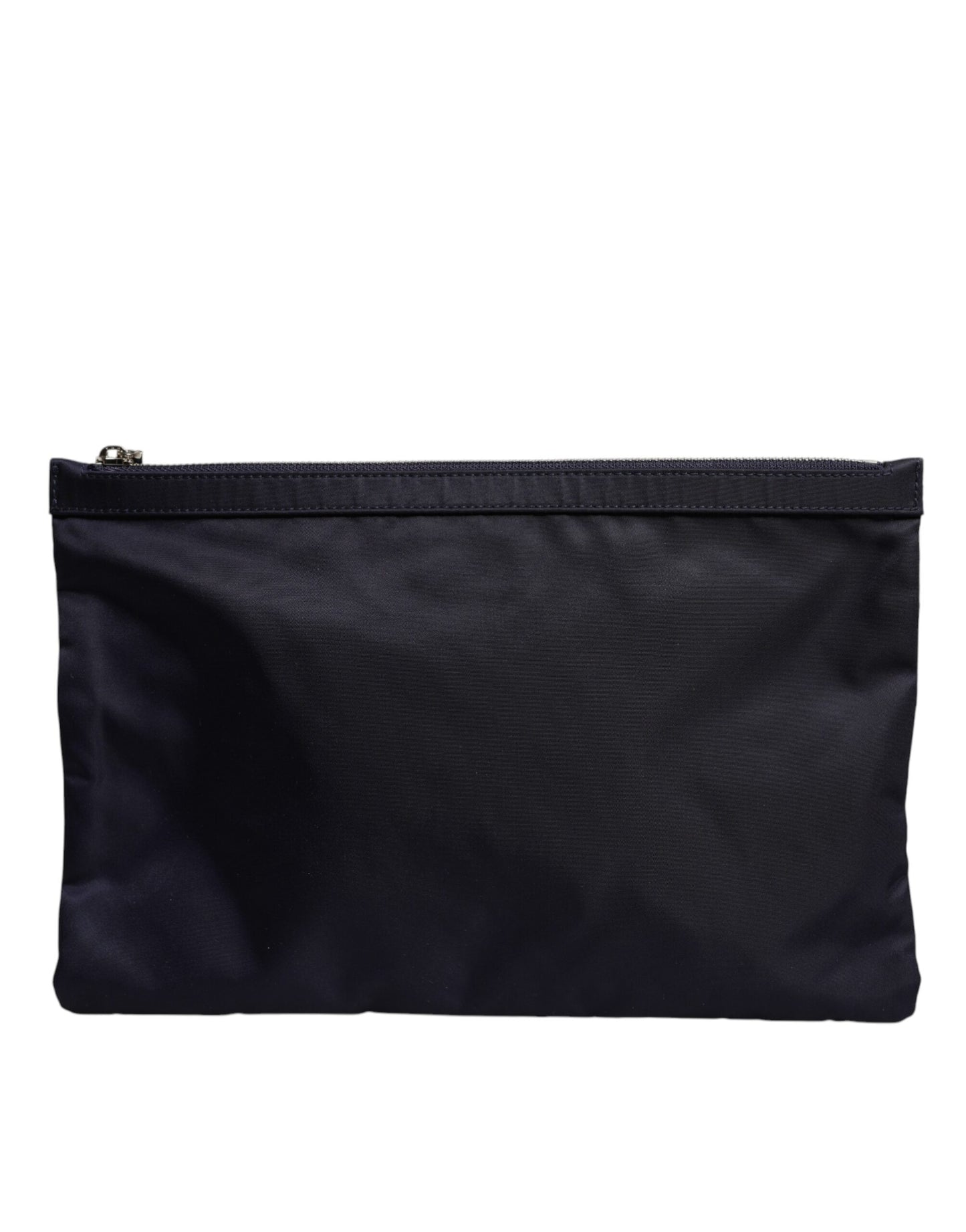 Dolce & Gabbana Blaue DG Logo Patch verschönerte Beutel Clutch Tasche