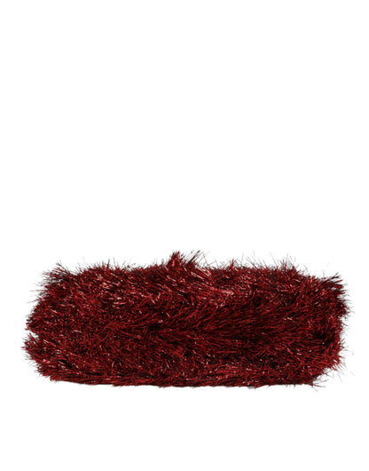 Dolce & Gabbana Rot Gold Kette VANDA Tinsel Crystals Abend Clutch Bag