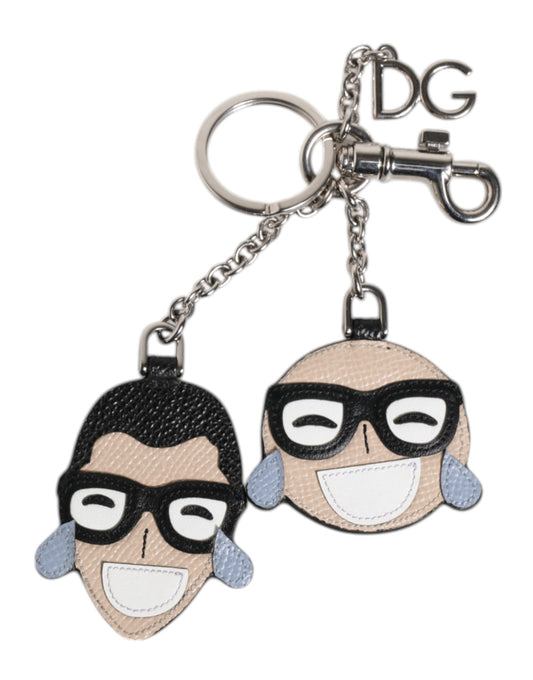 Dolce & Gabbana Multicolor #DGFAMILY Logo Badge Holder Schlüsselanhänger Schlüsselring