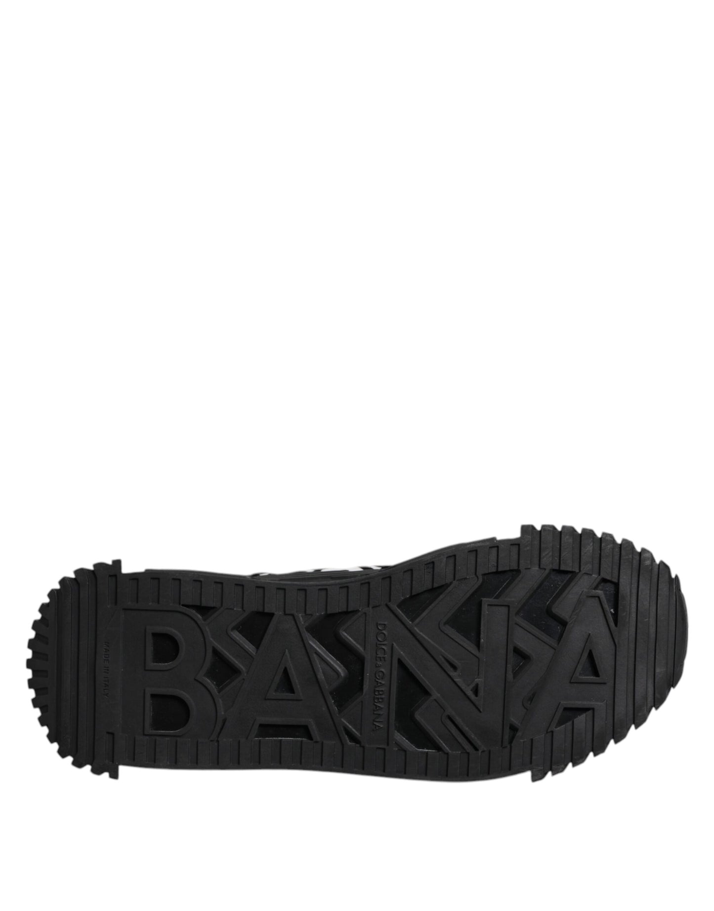 Dolce & Gabbana Schwarz Logo Lace Up Low Top NS1 Turnschuhe Schuhe