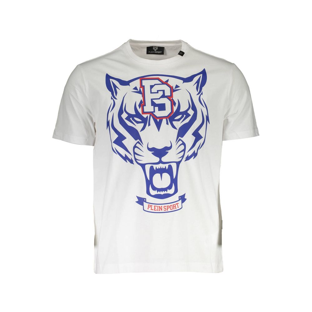 Plein Sport Weißes Baumwolle Männer T-Shirt
