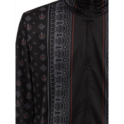 Dolce & Gabbana Schwarzes Polyester-Sweatshirt