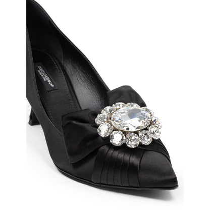 Dolce & Gabbana Schwarzer Viskose-Pumps