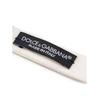 Dolce & Gabbana Weiße Seidenschleife