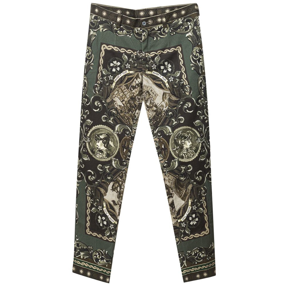 Dolce &amp; Gabbana Green Cotton Jeans &amp; Pants