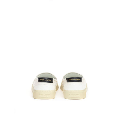 Saint Laurent white cotton sneakers