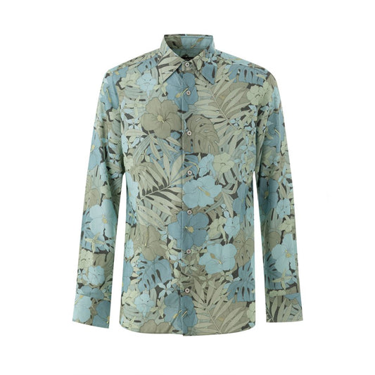 Tom Ford Blaues Lyocell-Hemd