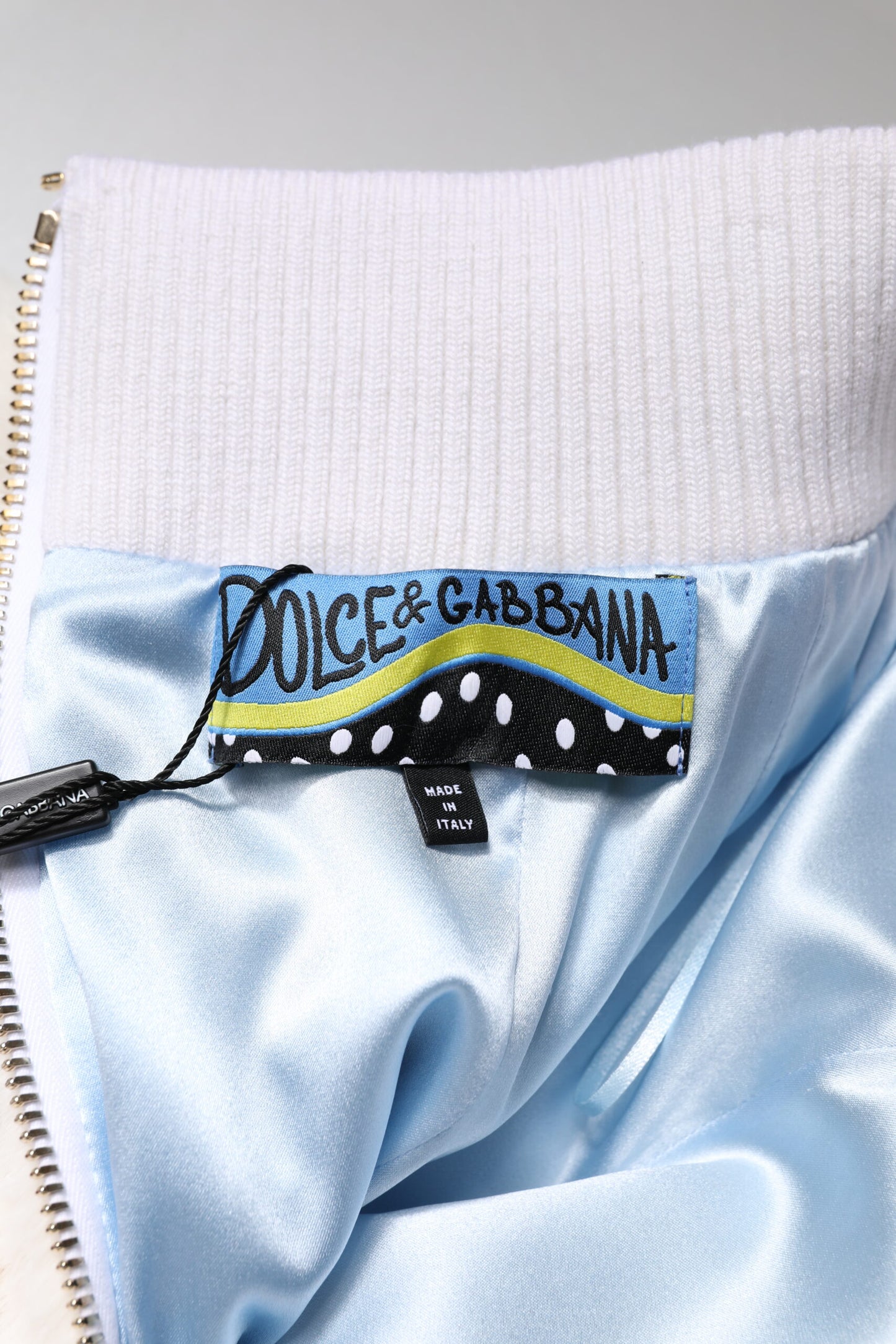 Dolce & Gabbana Weißer Minirock mit hoher Taille aus Kunstfell