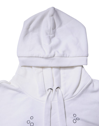 Dolce & Gabbana Weißes #DGFamily Sweatshirt mit Kapuze Pullover