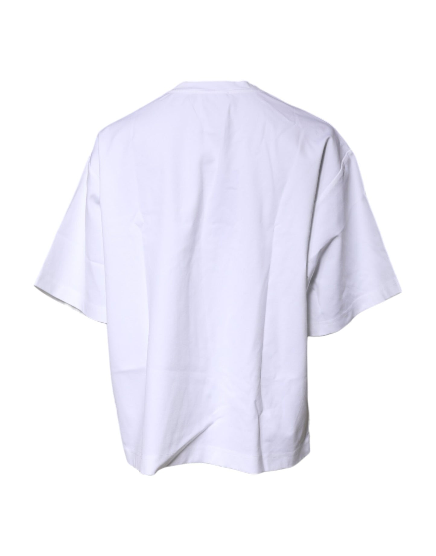 Dolce & Gabbana Weißes Bellissima-T-Shirt mit Rundhalsausschnitt aus Baumwolle