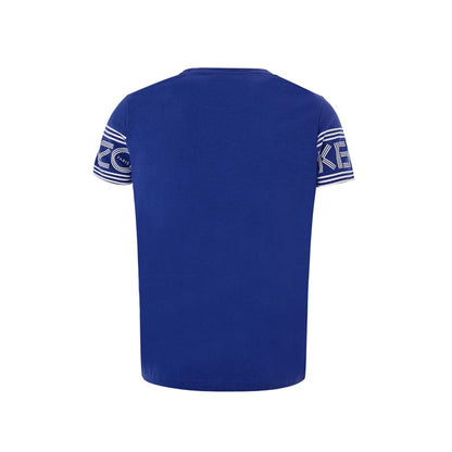 Kenzo Schickes blaues Baumwoll-T-Shirt für stilvollen Komfort