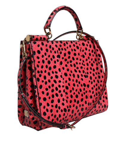 Dolce & Gabbana Pinke Exotic Leather Top Handle Tote Crossbody Tasche