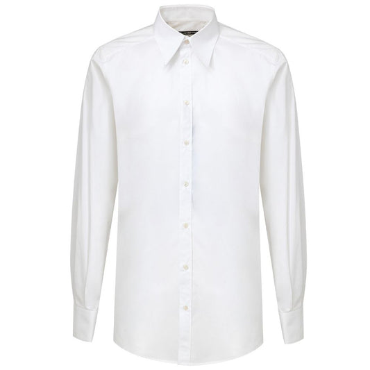 Dolce & Gabbana Weißes Baumwollhemd