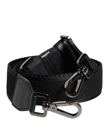 Dolce & Gabbana Schwarze solide Polyester Tasche Handle Schulterriemen