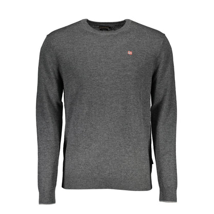 Napapijri Grauer Pullover aus Wolle für Männer