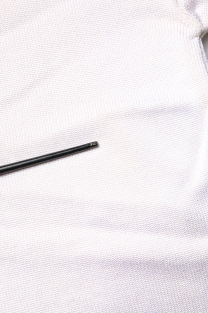 Jil Sander Weißer Viskose Pullover mit Rundhalsausschnitt und langen Ärmeln