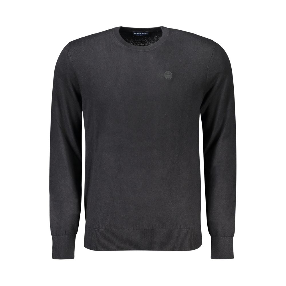 North Sails Schwarzer Baumwollpullover für Männer