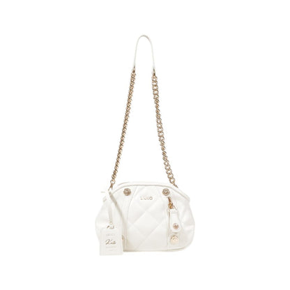 Liu Jo Cremefarbene Polyethylen-Handtasche