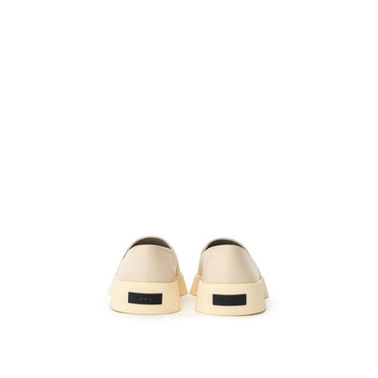 Fear Of God Graue Leder-Slipper