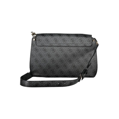 Guess Jeans Schwarze Polyethylen-Handtasche