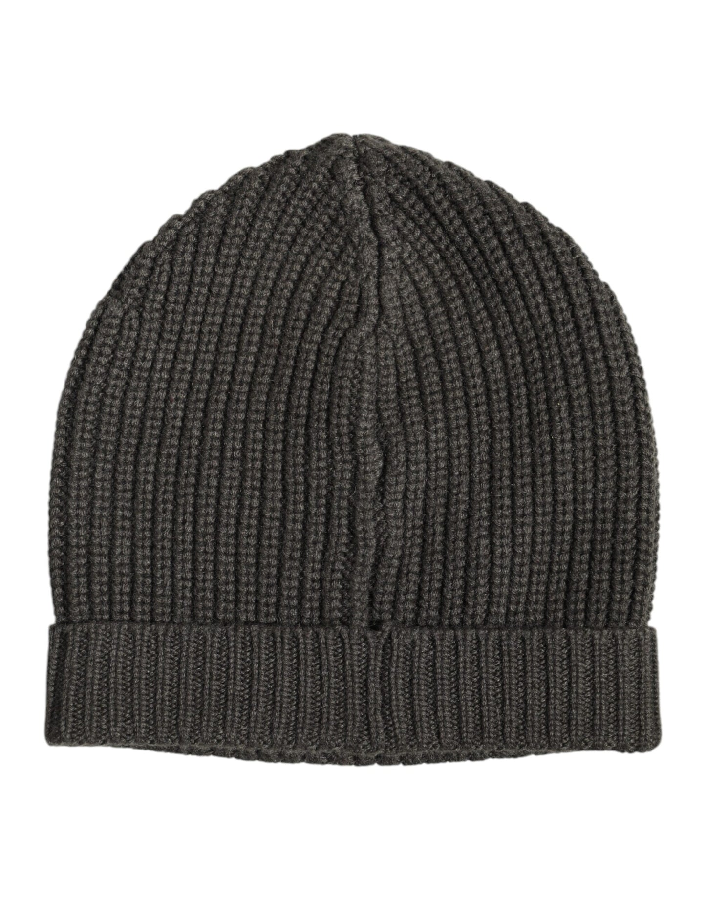 Dolce & Gabbana Dunkelgraue Kaschmir-Strickmütze Winter Beanie
