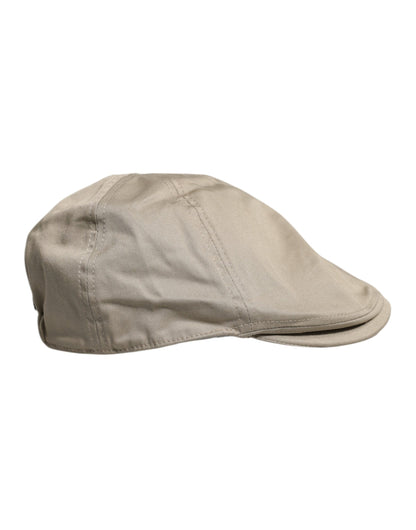 Dolce & Gabbana Beige Baumwolle Newsboy Capello Cabbie Hut