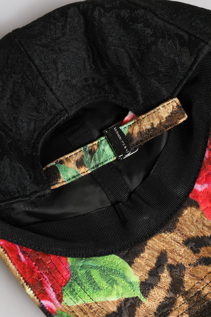Dolce & Gabbana Multicolor DG Logo Patch 6 Panels Baseballmütze
