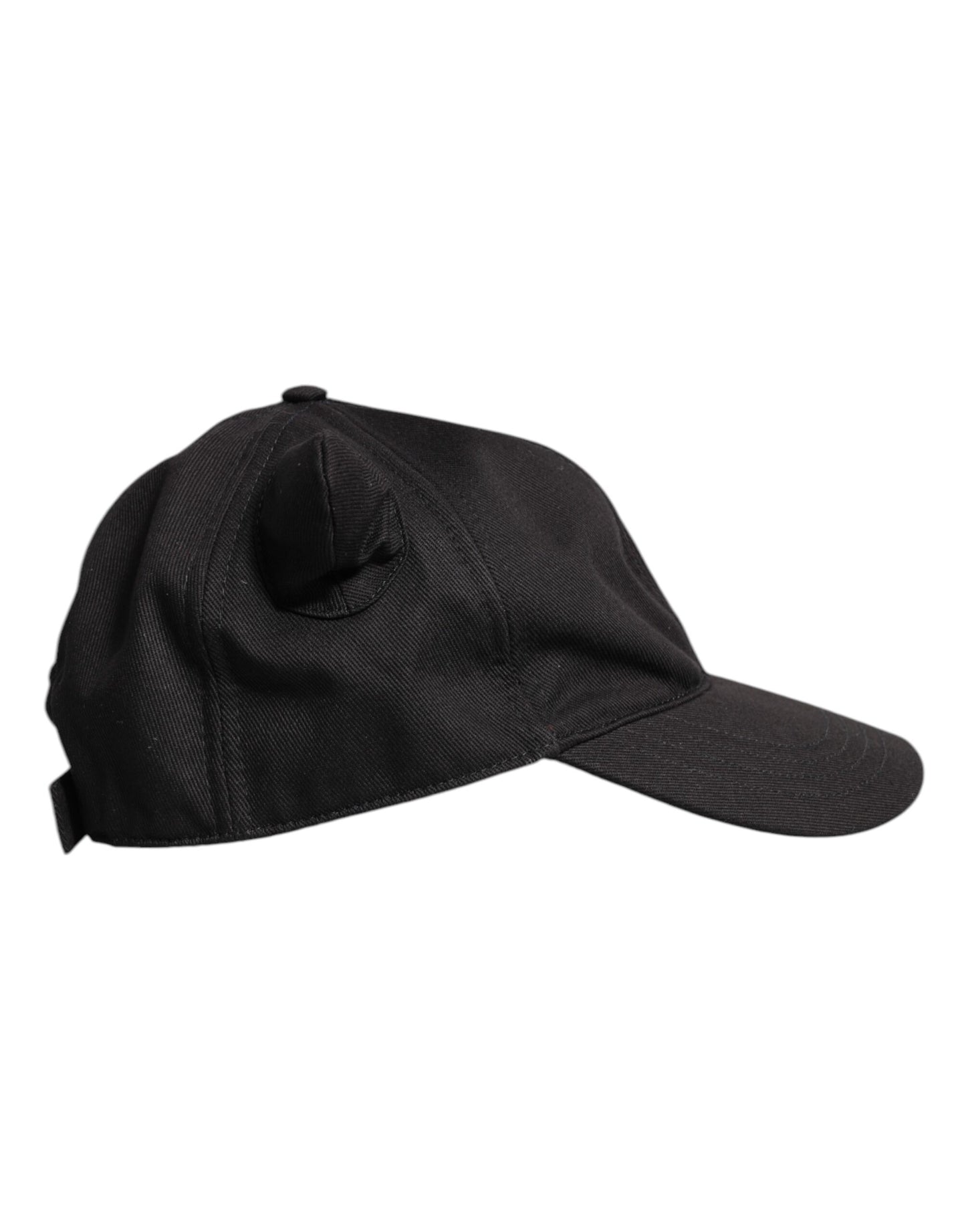 Dolce & Gabbana Schwarze Baumwolle Logo Patch 6 Panels Baseballmütze