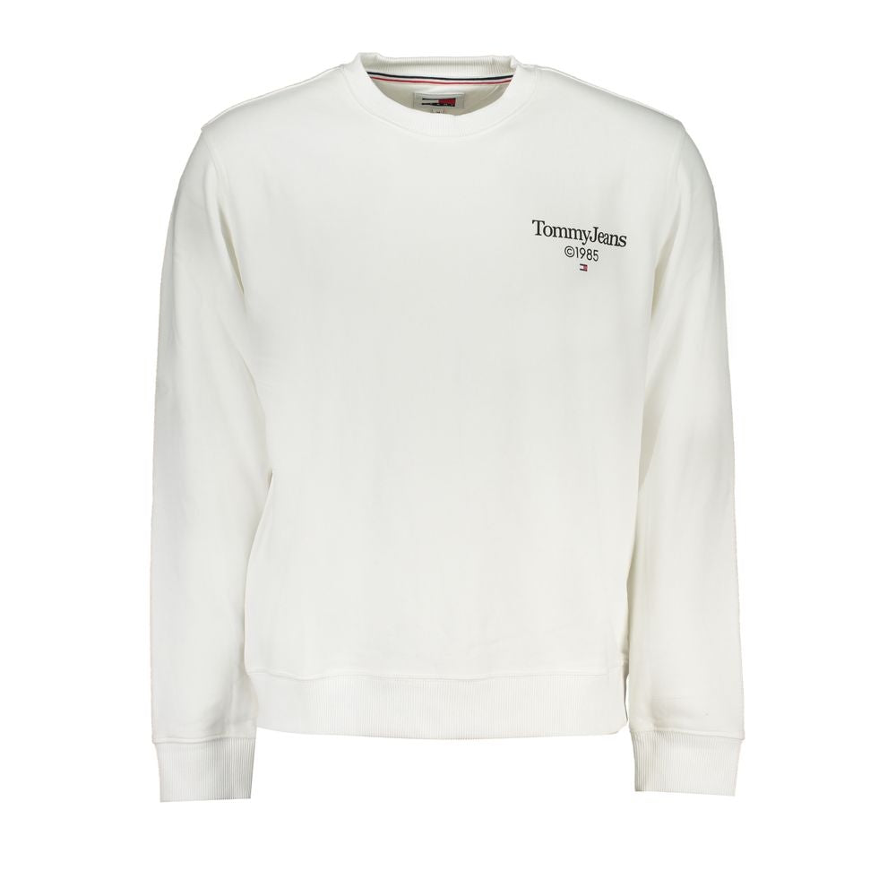 Tommy Hilfiger Weißer Baumwollpullover für Männer