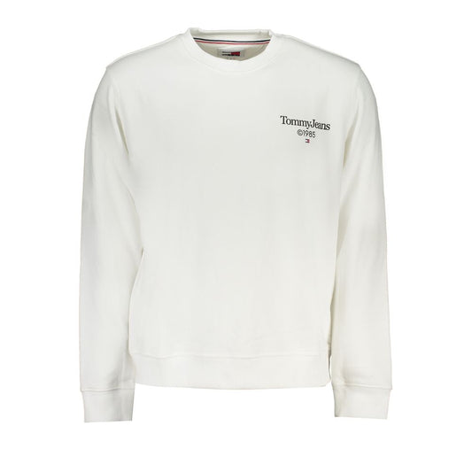 Tommy Hilfiger Weißer Baumwollpullover für Männer