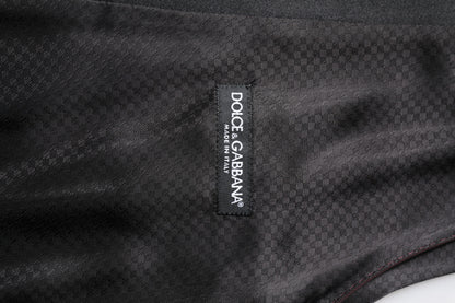 Dolce & Gabbana Kastanienbraune Wollweste Kleid Formelle Weste