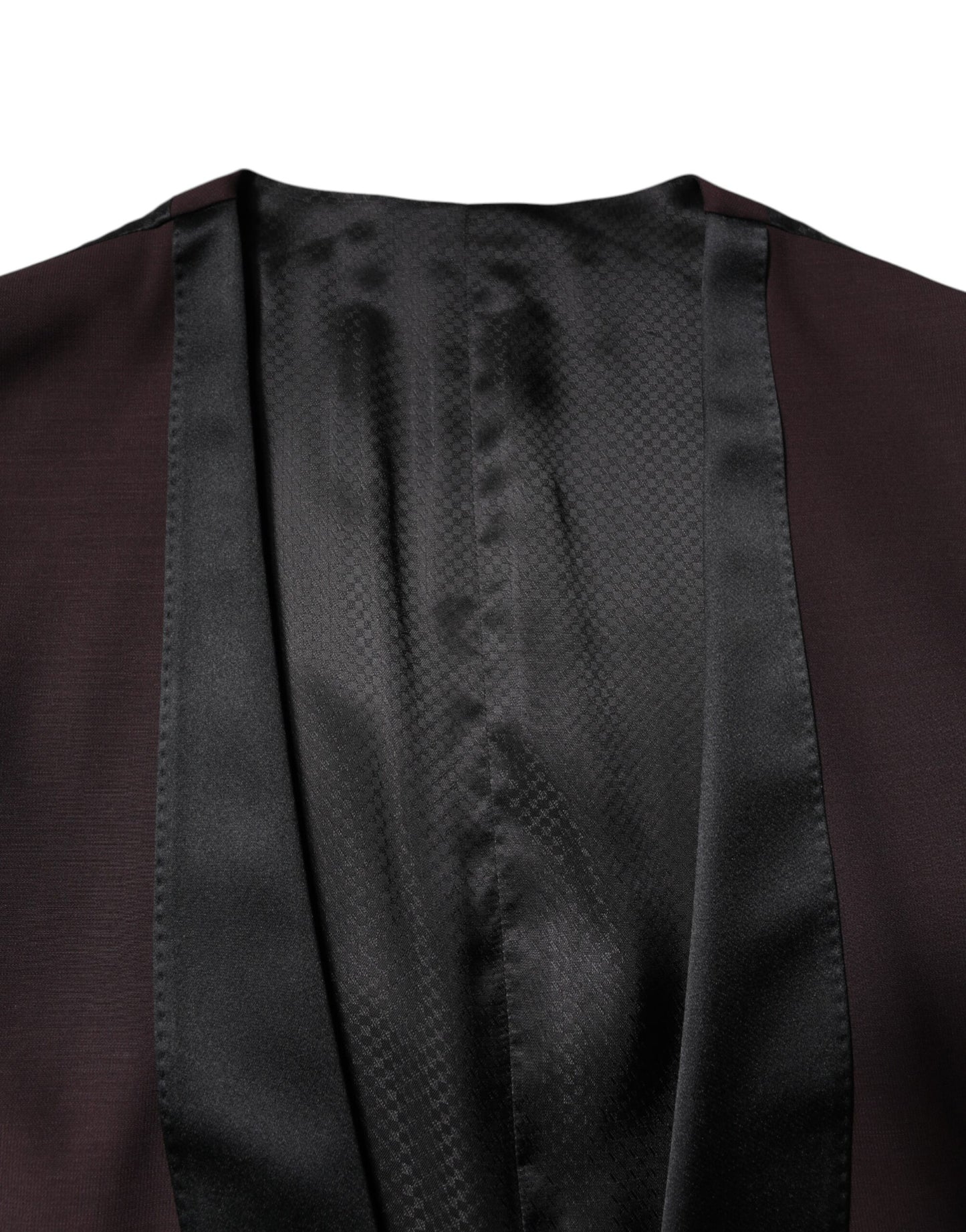 Dolce & Gabbana Kastanienbraune Wollweste Kleid Formelle Weste