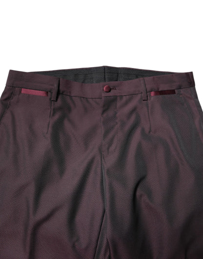 Dolce & Gabbana Kastanienbrauner einreihiger formeller 2-teiliger Anzug