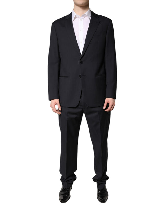 Emporio Armani Schwarzer einreihiger formeller 2-teiliger Anzug