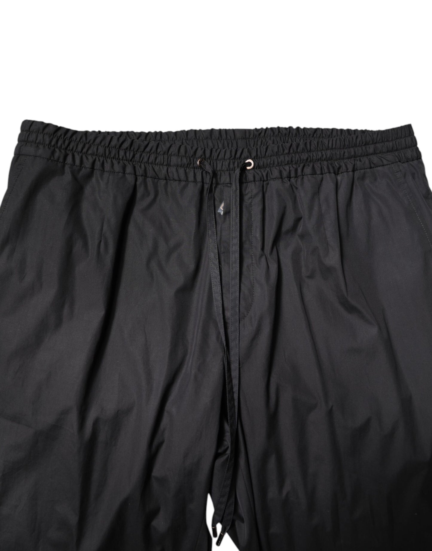 Dolce & Gabbana Schwarzer einreihiger 2-teiliger Anzug aus Baumwolle