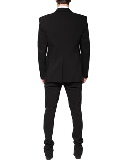 Dolce & Gabbana Multicolor Polyester Jacquard 2 Stück Anzug