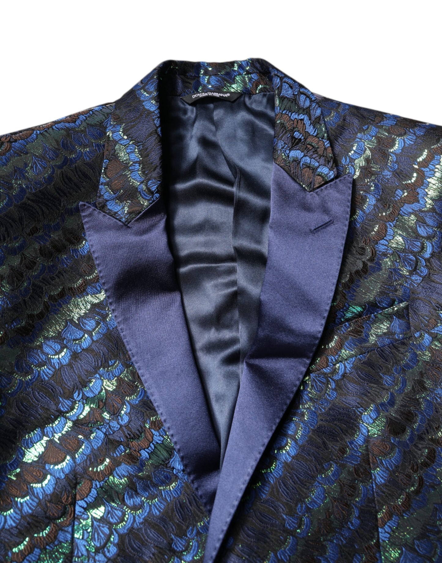 Dolce & Gabbana Multicolor Polyester Jacquard 2 Stück Anzug