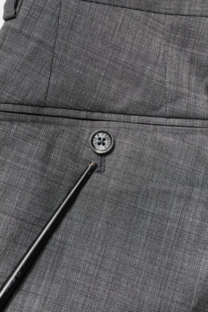 Dolce & Gabbana Grauer einreihiger 2-teiliger Anzug aus Wolle