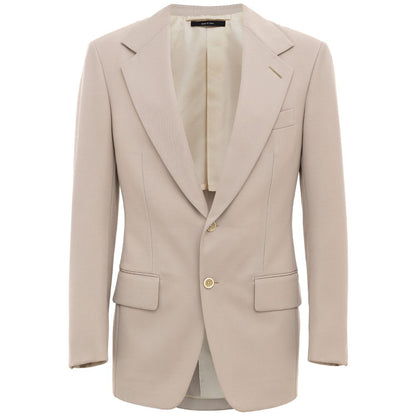 Tom Ford Beigefarbener Wollanzug &amp