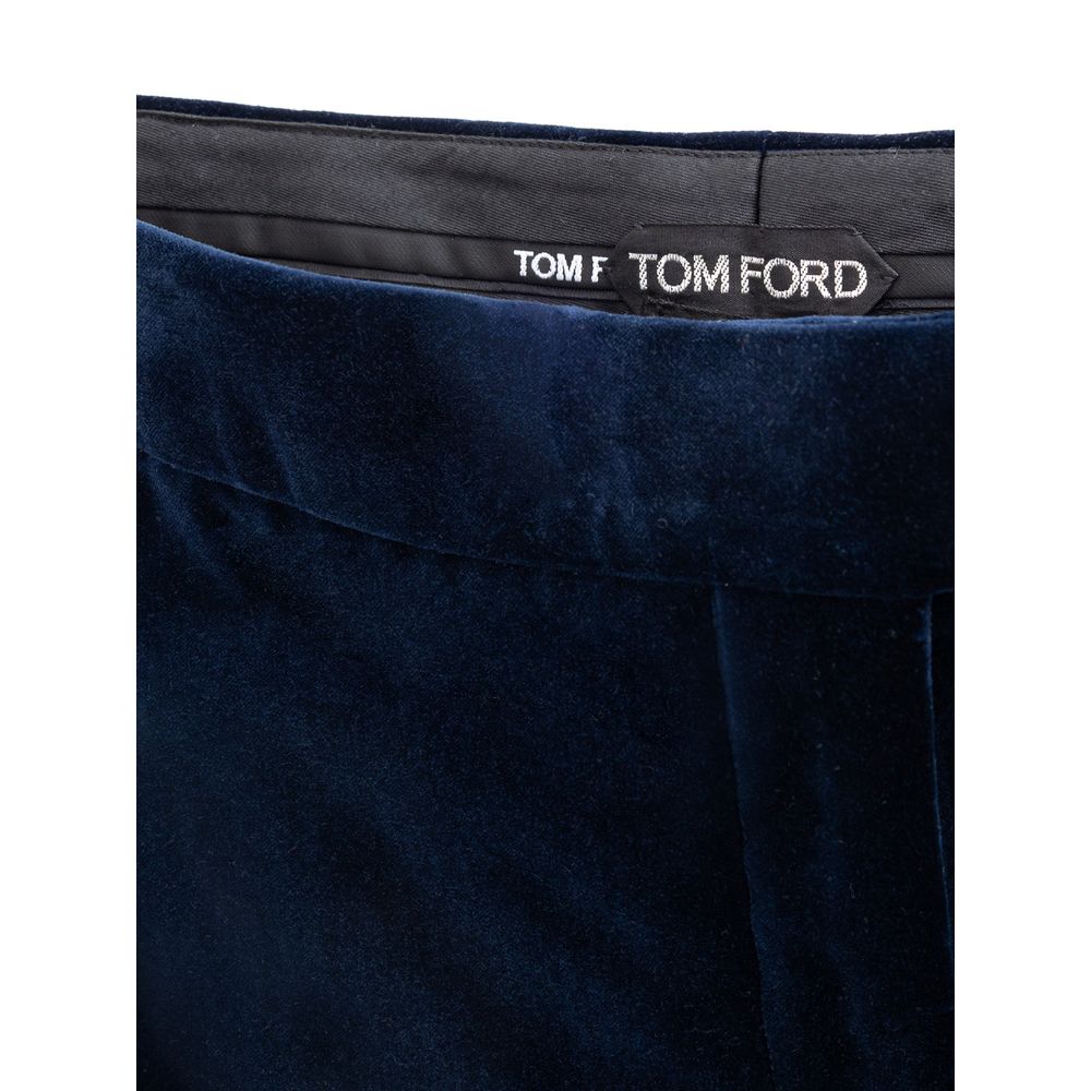 Tom Ford Blauer Baumwollrock